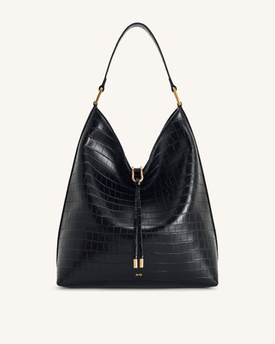Sac porté épaule Aria – Effet croco noir - JW PEI - Modalova
