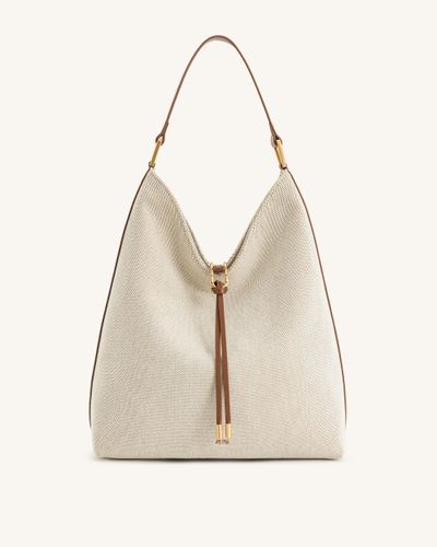 Sac porté épaule Aria – Toile marron - JW PEI - Modalova