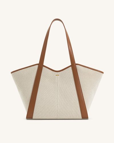 Sac cabas grande capacité Kiana – Toile marron - JW PEI - Modalova