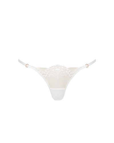 Marisa Embroidered Sheer Panty White - Bluebella - US - Modalova