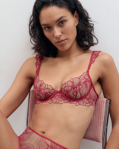 Amarosa Floral Embroidered Bra Pink - Bluebella - US - Modalova