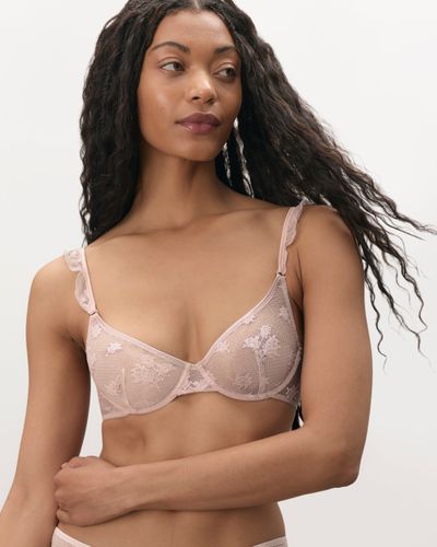 Lisa Embroidered Sheer Bra Pearl Pink - Bluebella - US - Modalova
