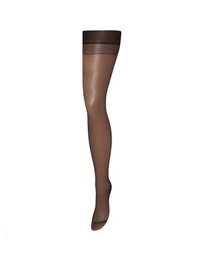Plain Leg/Plain Top Stockings Black - Bluebella - Modalova