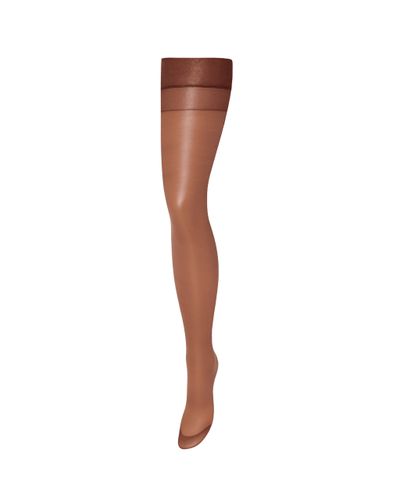 Bluebella Plain Leg/Plain Top Stockings Caramel - L - Bluebella - US - Modalova