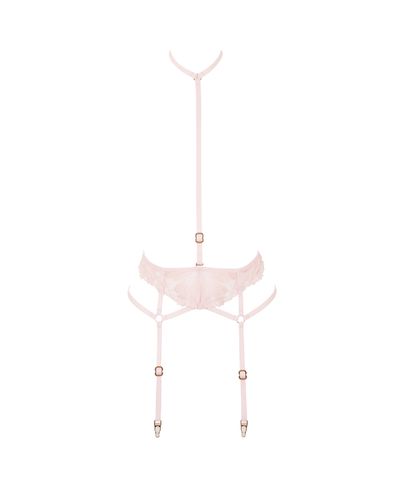 Colette Garter Belt Harness Pearl Pink - Bluebella - US - Modalova