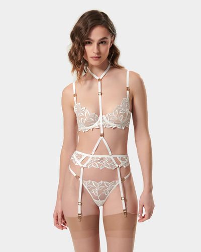 Isadora Garter Belt Harness White - Bluebella - US - Modalova