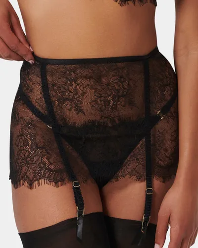 Camelia Skirt Garter Belt Black - Black / S - Bluebella - US - Modalova