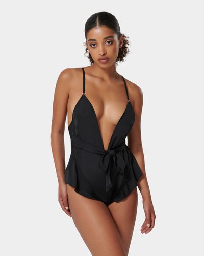 Blake Luxury Satin Teddy Black - Black / S - Bluebella - US - Modalova