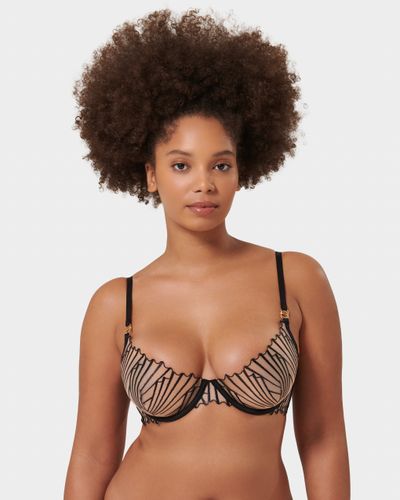Goya Wired Bra Black/Sheer - Black / 30A - Bluebella - US - Modalova