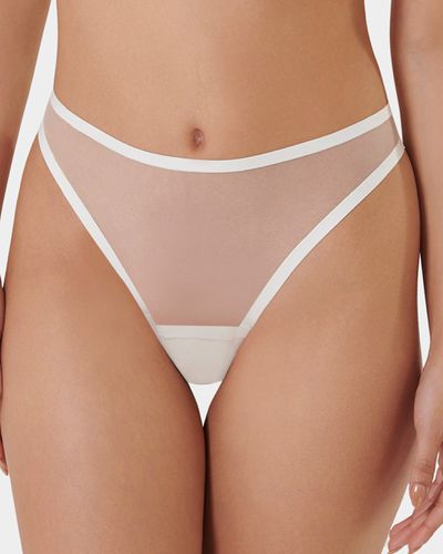 Naomi High-Waist Thong White - White / S - Bluebella - US - Modalova