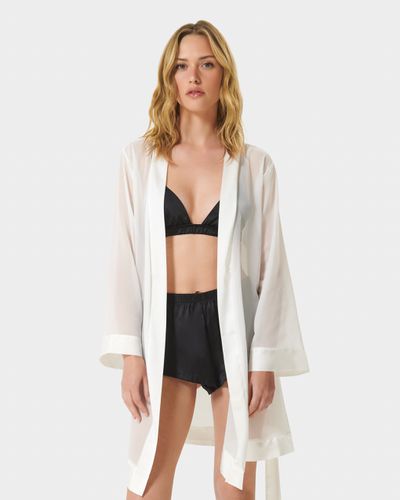 Chiffon Kimono Ivory - Ivory / L - Bluebella - Modalova