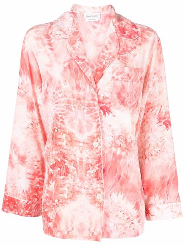 Silk Printed Pyjama Shirt - Alexander Mcqueen - Modalova