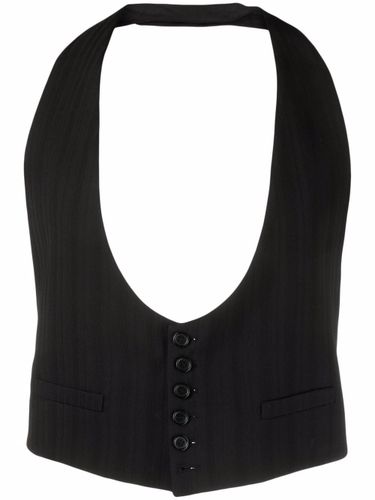 Striped Backless Waistcoat - Saint Laurent - Modalova