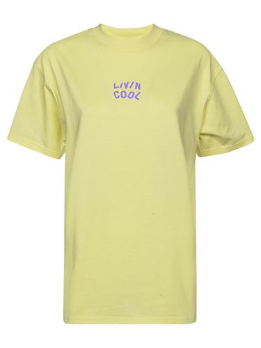 LIVINCOOL - Cotton Logo T-shirt - Livincool - Modalova