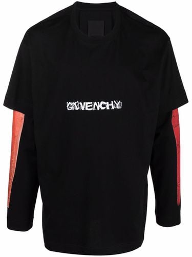 Cotton Logo Oversized Long Sleeve T-shirt - Givenchy - Modalova