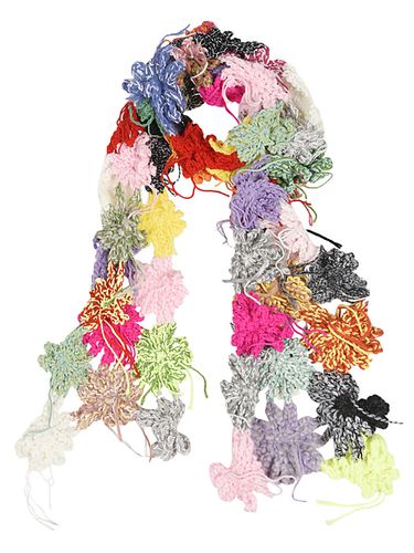 Hand Made Crochet Flowers Scarf - Cavia - Modalova