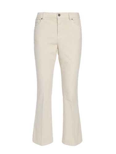 Velvet Cropped Flared Trousers - I Love My Pants - Modalova