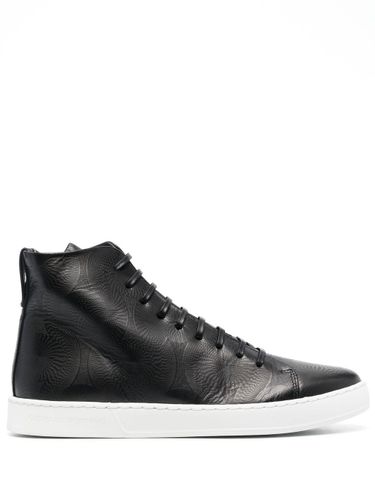 High Top Leather Sneakers - Ozwald boateng - Modalova