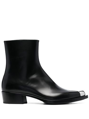 Punk Leather Ankle Boots - Alexander McQueen - Modalova