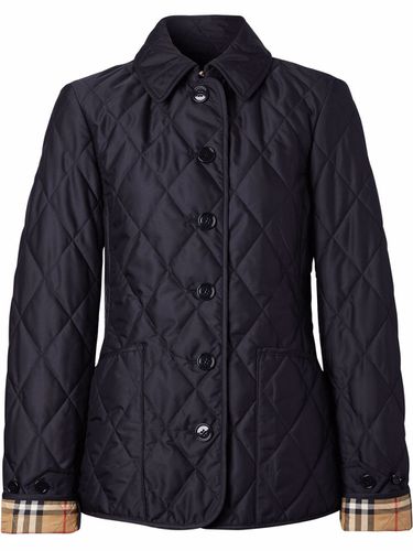 Check Motif Quilted Jacket - Burberry - Modalova