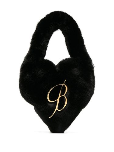 Heart Shaped Faux Fur Handbag - Blumarine - Modalova