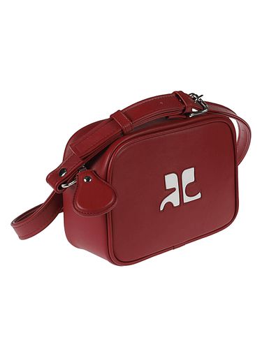 COURRÃGES - Logo Leather Camera Bag - CourrÃ¨ges - Modalova