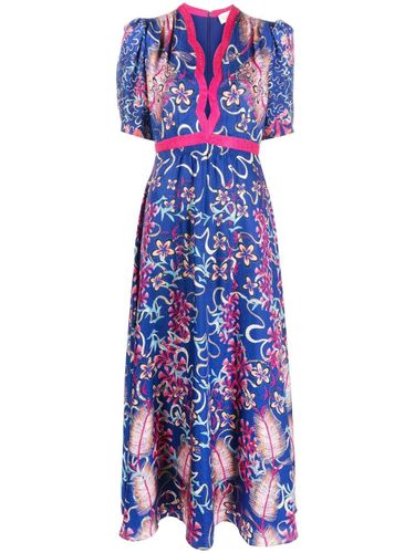 SALONI - Tabitha Silk Dress - Saloni - Modalova