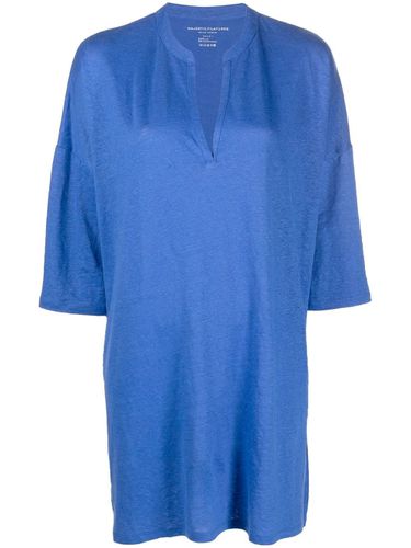 Sleeve Linen Blend Tunic Dress - Majestic - Modalova