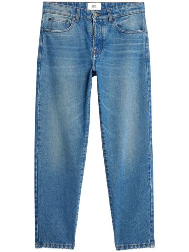 Classic Fit Denim Cotton Jeans - Ami Paris - Modalova