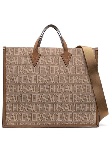 All Over Logo Large Tote Bag - Versace La Vacanza - Modalova