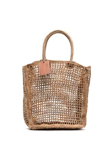 MANEBI - Net Raffia Handbag - Manebi - Modalova