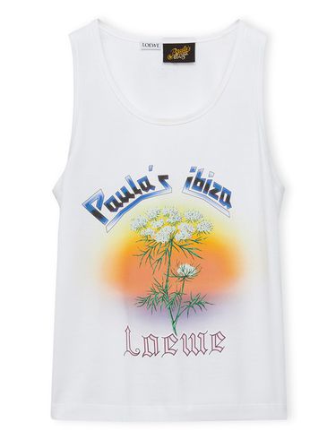 Logo Cotton Tank Top - Loewe Paula's Ibiza - Modalova