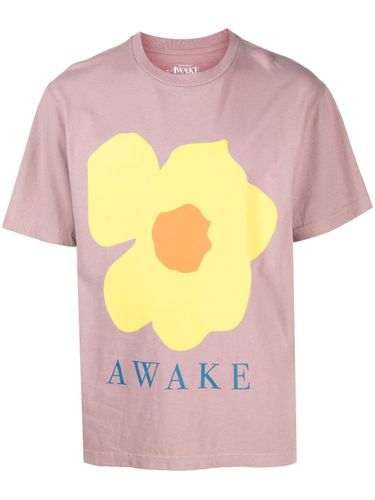 AWAKE NY - Floral Printed T-shirt - Awake Ny - Modalova