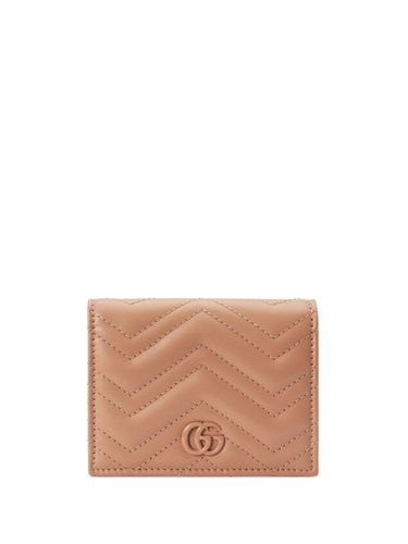 Gg Marmont Leather Credit Card Case - Gucci - Modalova