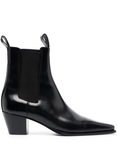 The City Boot Leather Ankle Boots - Toteme - Modalova