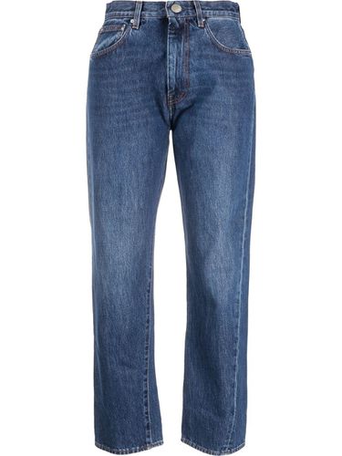 Straight Leg Cropped Denim Jeans - Toteme - Modalova
