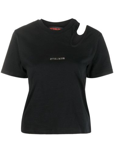 Cropped Organic Cotton T-shirt - Ottolinger - Modalova