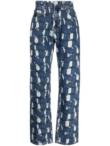 Camouflage Print Denim Jeans - Billionaire boys club - Modalova