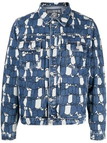 Camouflage Print Denim Jacket - Billionaire boys club - Modalova