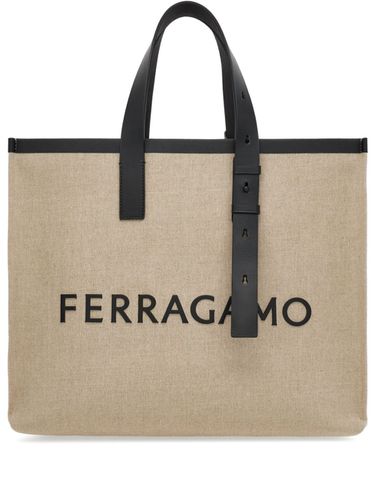 FERRAGAMO - Logo Canvas Tote - Ferragamo - Modalova