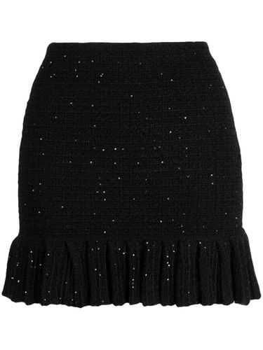 Sequin Textured Knit Mini Skirt - Self Portrait - Modalova