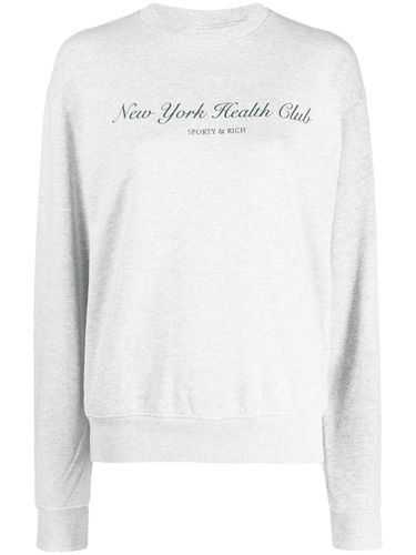 Ny Health Club Cotton Sweatshirt - Sporty & Rich - Modalova
