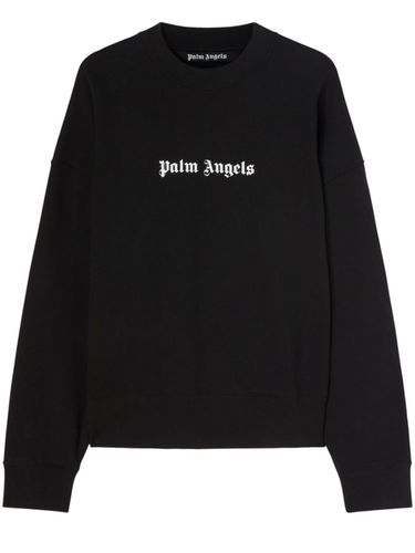 Logo Cotton Sweatshirt - Palm Angels - Modalova