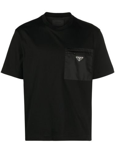 Logo Jersey Re-nylon T-shirt - Prada - Modalova