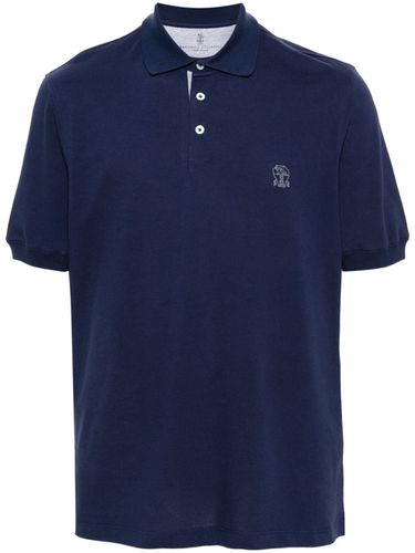 Logo Cotton Polo Shirt - Brunello Cucinelli - Modalova