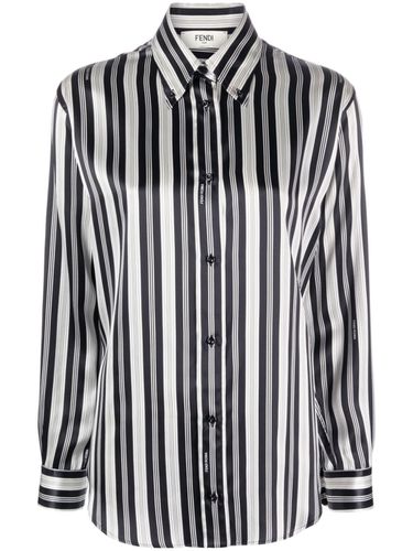 FENDI - Silk Striped Shirt - Fendi - Modalova