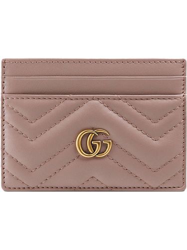 Gg Marmont Leather Credit Card Case - Gucci - Modalova