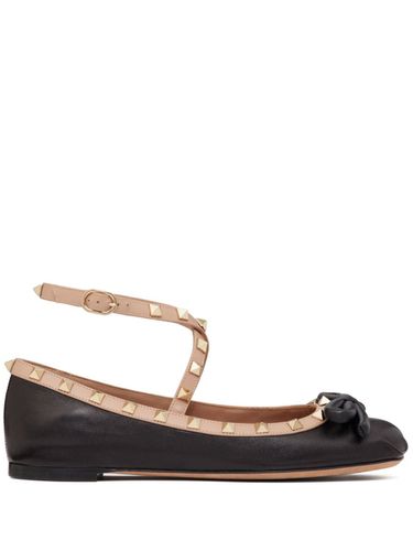 Rockstud Leather Ballet Flats - Valentino Garavani - Modalova