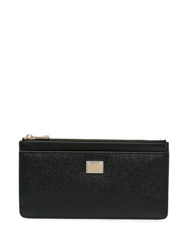 Large Leather Zipped Card Case - Dolce & Gabbana - Modalova