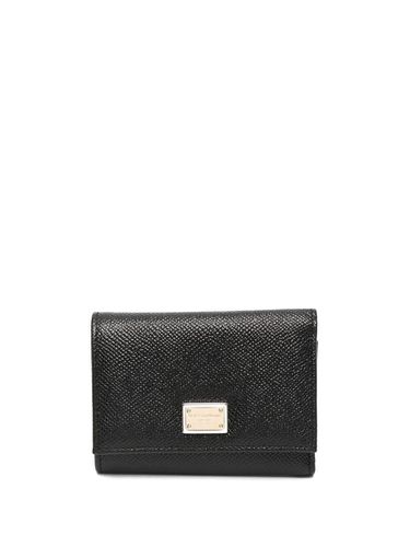 Leather Flap Wallet - Dolce & Gabbana - Modalova
